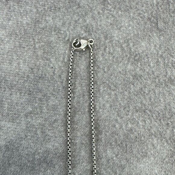 David Yurman Cable Silver Pearl Pendant Necklace - Picture 6 of 10